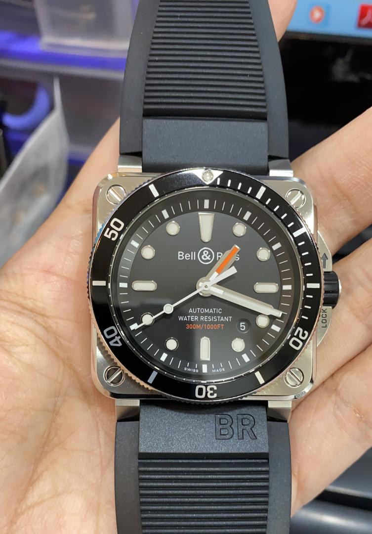 Pre-Owned Genuine Bell & Ross Instruments BR03-92 Diver Date Watch