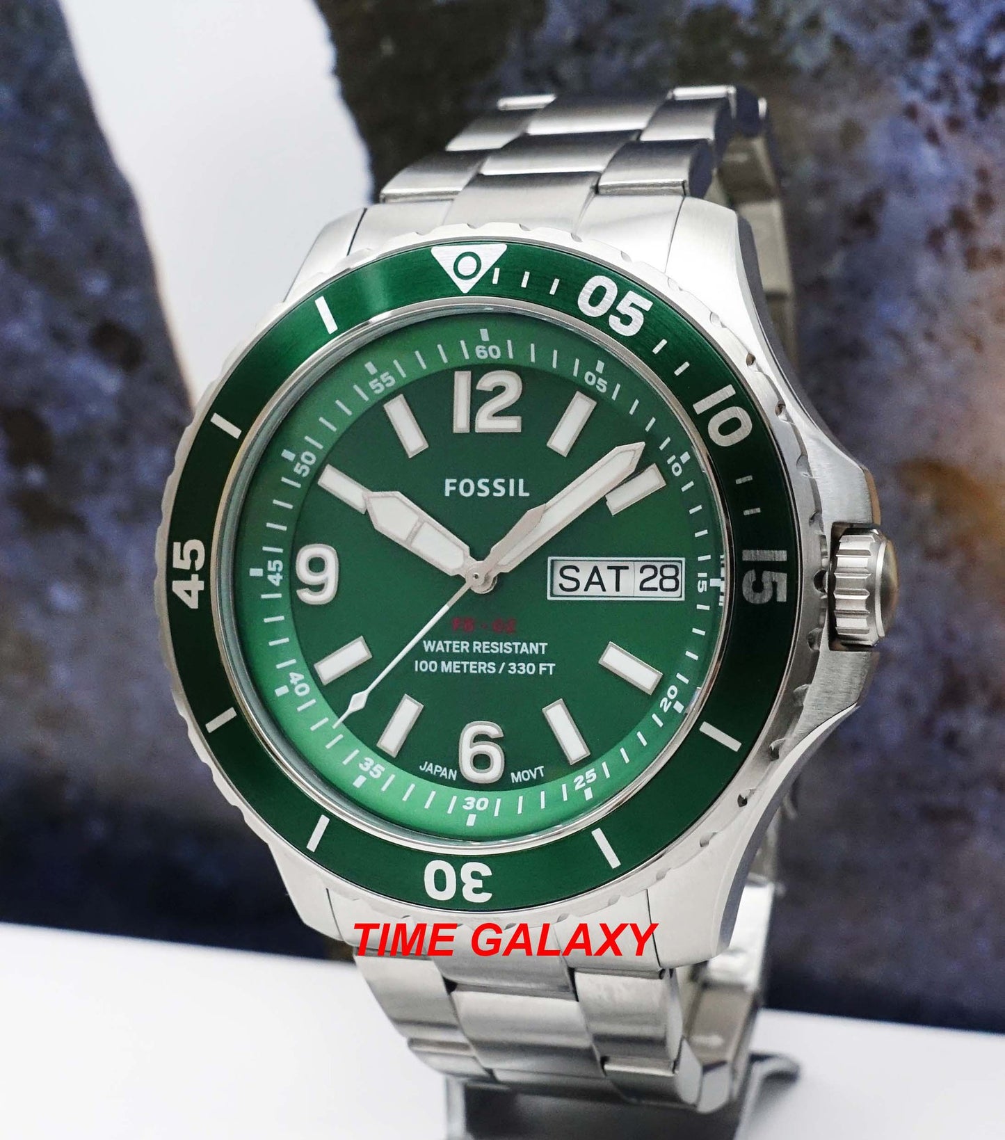Fossil FB-02 Three-Hand Date Green FS5690